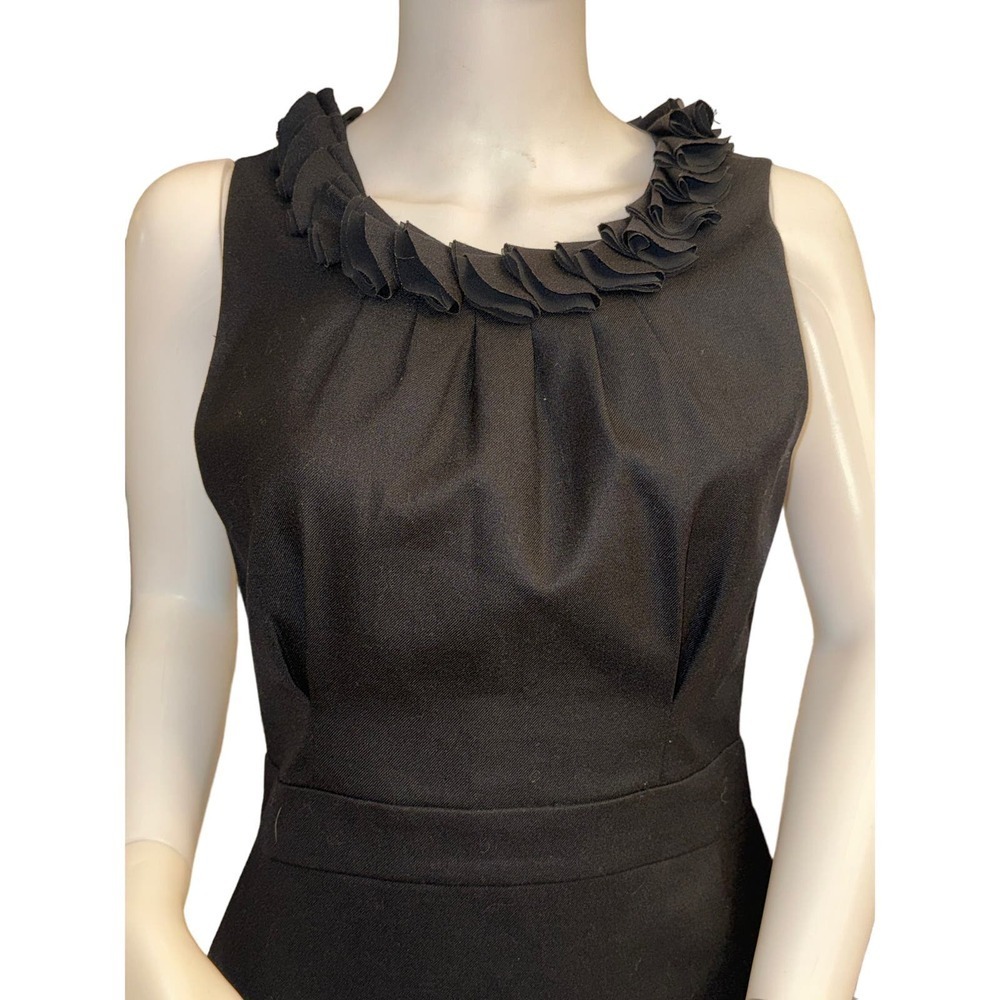 J. Crew Wool Blend Black Sheath Dress Size 6